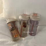 Синь банда продуктовая бумага Портативная прозрачная чашка стакана стакана с большим кабинет.