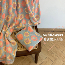 Xin help grocery store can wear can be wrapped bath towel towel home bath water absorption quick dry do not lose hair bath towel female summer