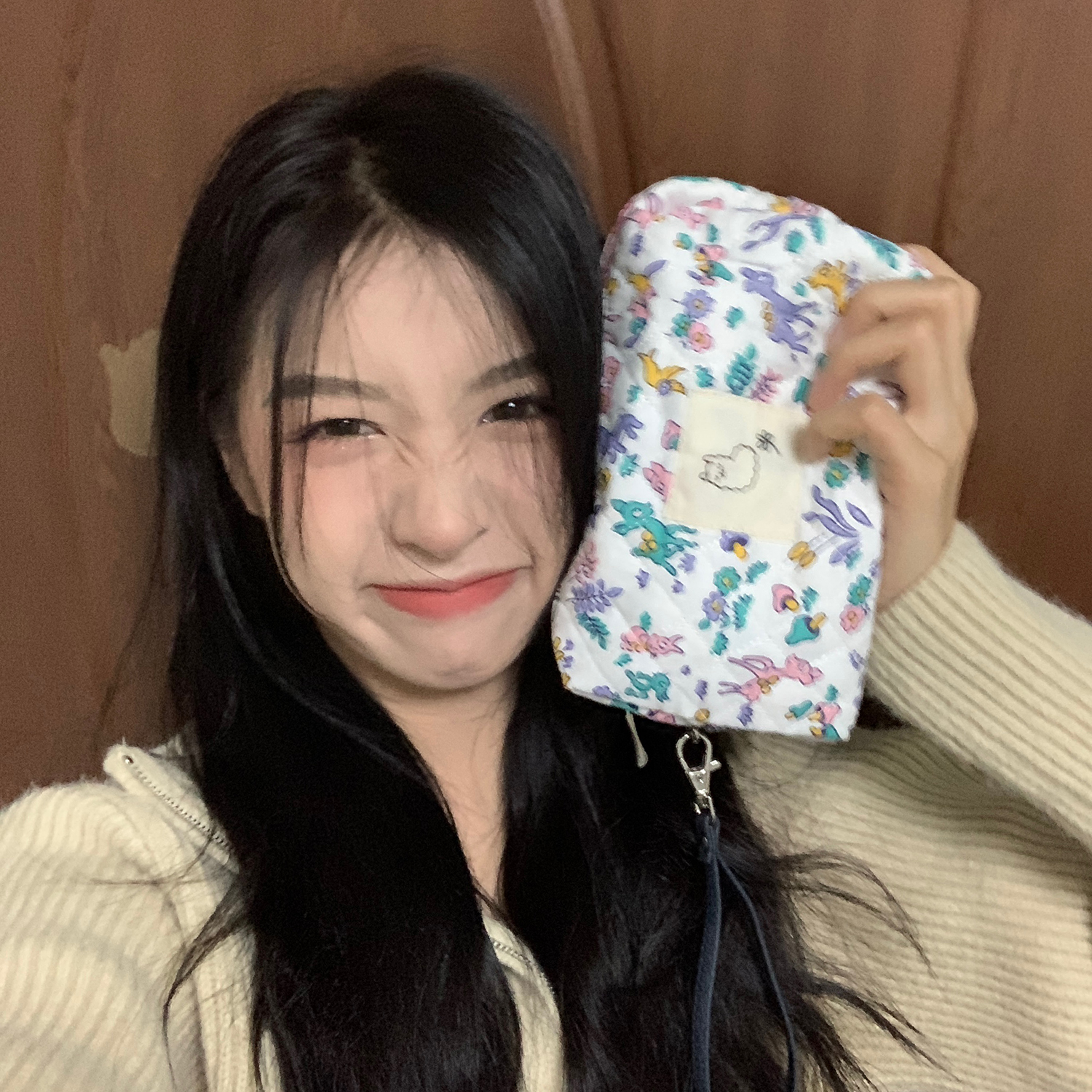 Xin Help Grocery Store High Face Value Makeup Bag Containing Bag Portable Woman Makeup Bag Cute Day Style Makeup Bag