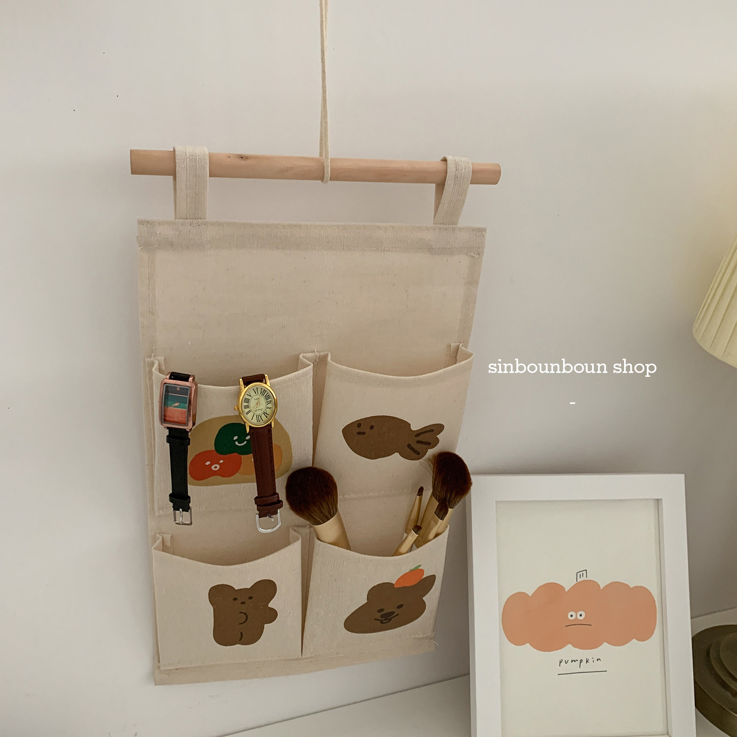 Xin Help Grocery Store (Original) Door Rear Hanging Bag Cashier Bag Debris Hanging Bag Student Sleeping Room Layered Hanging Bag