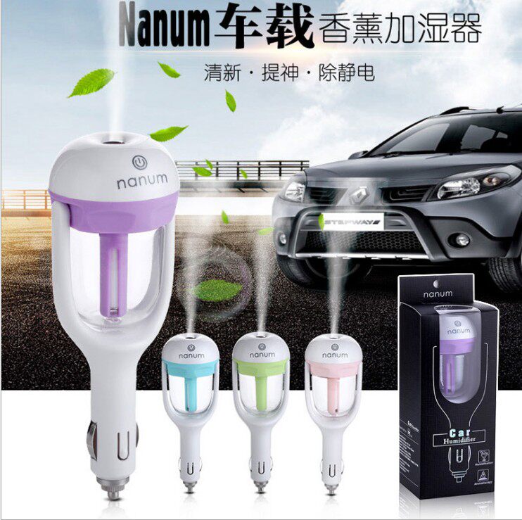 Car air purifier Smoke Lighter Mist in the car Remove Peculiar Smell Car Perfume New Humidifiers