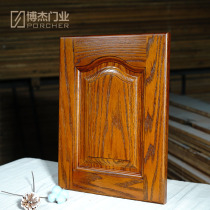 Solid wood cabinet door custom cabinet door factory direct red oak log door panel all house custom cabinet door customization