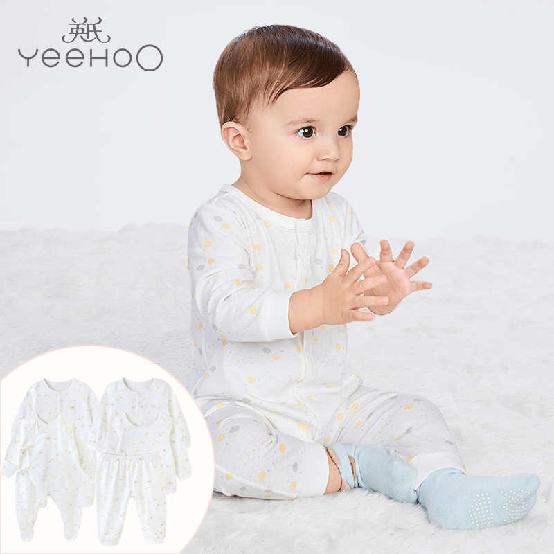 30% off Ying's children's clothing four seasons newborn jumpsuit baby romper monk clothing cotton underwear