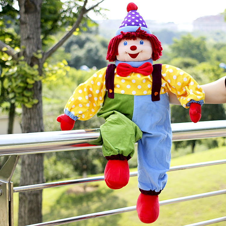 Cute clown plush toy large puppet doll doll doll stage show children's gift