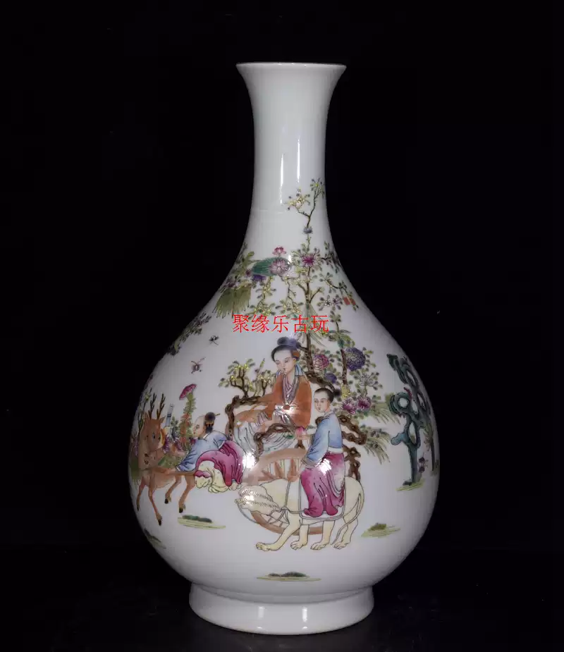 古玩古瓷器大清乾隆年制青花黄釉盘龙天球瓶-淘宝Taobao | 天猫Tmall