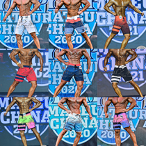 Mens Fitness Competition Beach Pants Speed Dry Summer Surfing Shorts Sports Loose 50% Pants Stretch of pants Pants Kneecap Kneecap