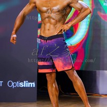 Men Beach Pants Speed Dry Surf Pants Summer Grey Fitness Competition Shorts Loose Midpants Kneecap 50% Pants