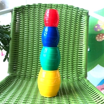 Kindergarten puzzle early education toy beer sleeve set Cup stacked high stack cylinder matching toy
