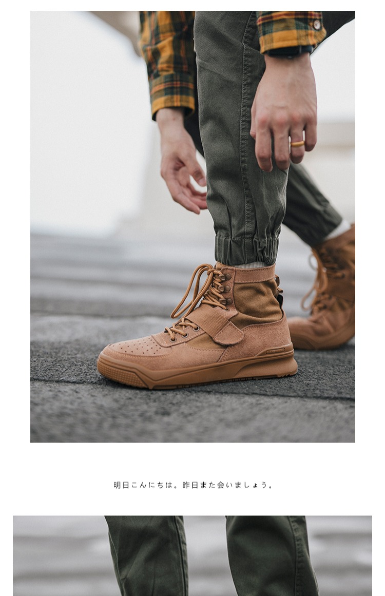 GBOY thương hiệu thủy triều mới retro Martin giày nam mùa đông cao gót giày trẻ xu hướng giày công cụ giày nam giày bảo hộ lao động nam