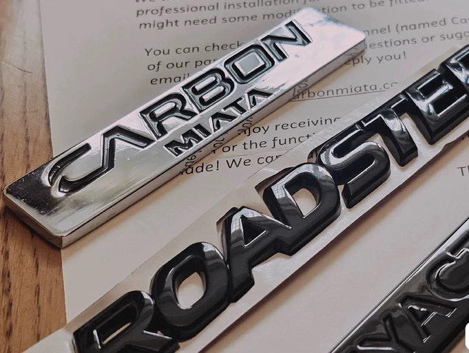 Mx5 Nd Black Emblem, Separate Parts Version /Black Emblem for Miata Nd Mx5 Nd Black Emblem, Separate Parts Version /Black Emblem for Miata Nd