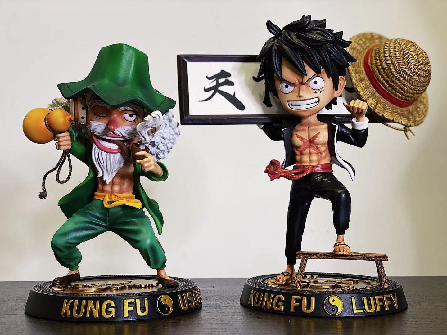 F3 Studio Kongfu Series One Piece Monkey D Luffy Usopp Resin Model Painted Hot Pchomeusa 海外代購