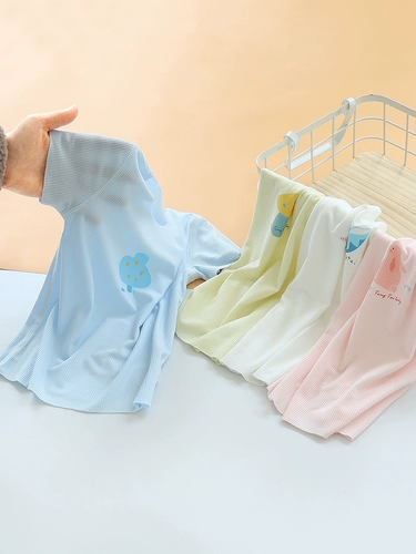 Летняя летняя одежда для мальчиков, детская тонкая футболка, детская одежда, короткий рукав