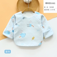 Вишнево-синий двойной слой из чистого хлопка весна и осень