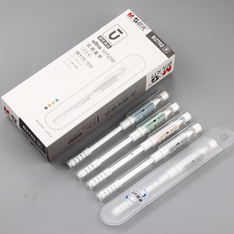 M&G premium neutral pen AGPB2702 buffer spring water pen 0.5 refill high value carbon black signature pen