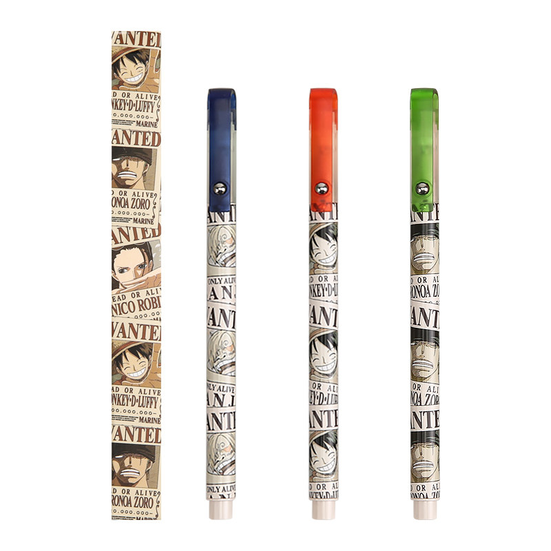 Morning Light Voyager Wanted Blind Box Neutral Pen 0.5 Refill One Piece Luffy Pirate Choba Soron B2004