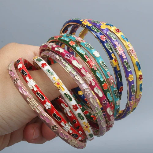 Специальное предложение традиционное браслет из Cloisonne Flower Niclement