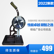 New type semi-automatic buttoning machine spray-painted cloth advertising light box cloth banner exhibition rack knife scraping cloth