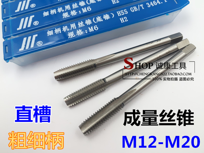 Tapping machine with screw tap bottom cone H2 M12 M12 14 16 16 18 20 * 2 * 1 5 * 1 25 * 1*2 5