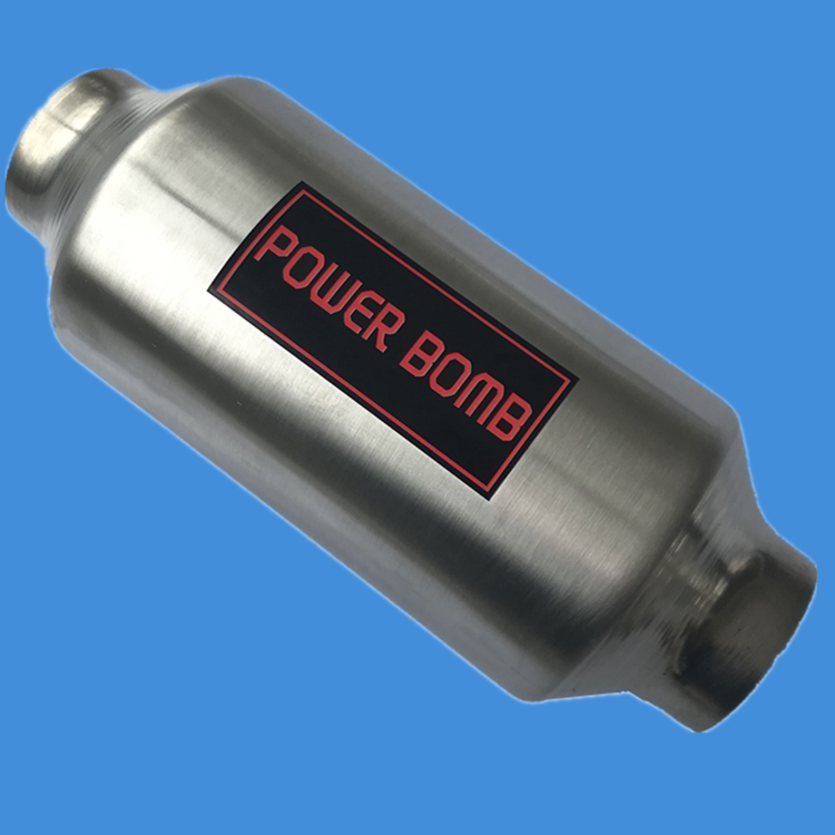 Spiral tornado eddy current exhaust pipe for automobile welding modification solid middle drum shell drum middle drum