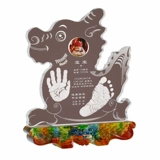 Детский браслет из кварца для новорожденных, отпечатки рук и ног, чернильная подушечка, кисть для письма, сувенир для младенца, подарок на день рождения, делается под заказ