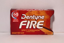 Spot * American Dentyne FIFE no spicy cinnamon flavored gum 16 capsules