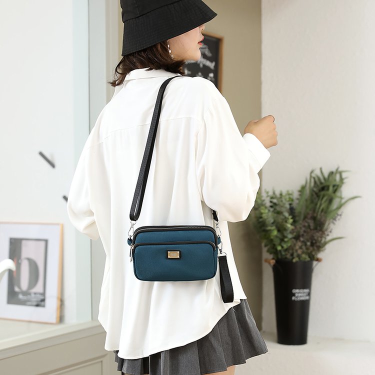 2021 Summer new ladies Slanted Satchel Fashion 100 Hitch Mobile Phone Bag Han Edition Casual Single Shoulder Bag Shopping Street Zero Wallet