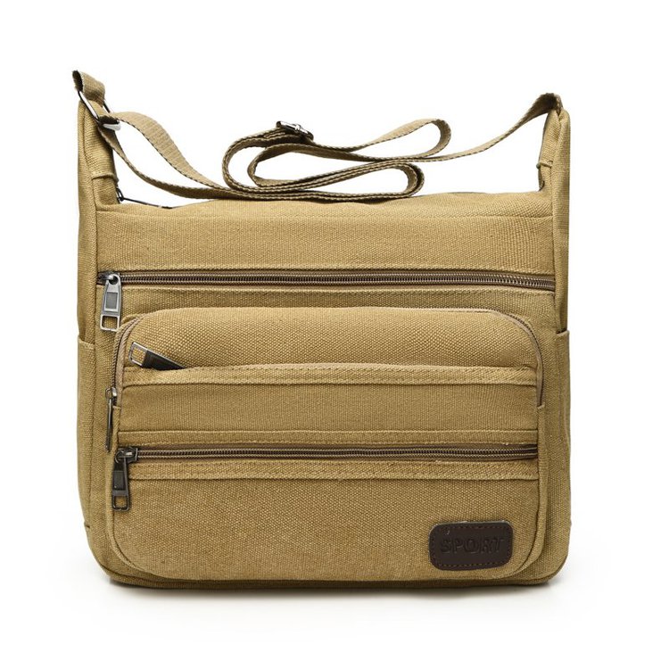 Men's bag crossbody bag 2021 new men's casual men's bag canvas bag men's horizontal shoulder bag messenger bag