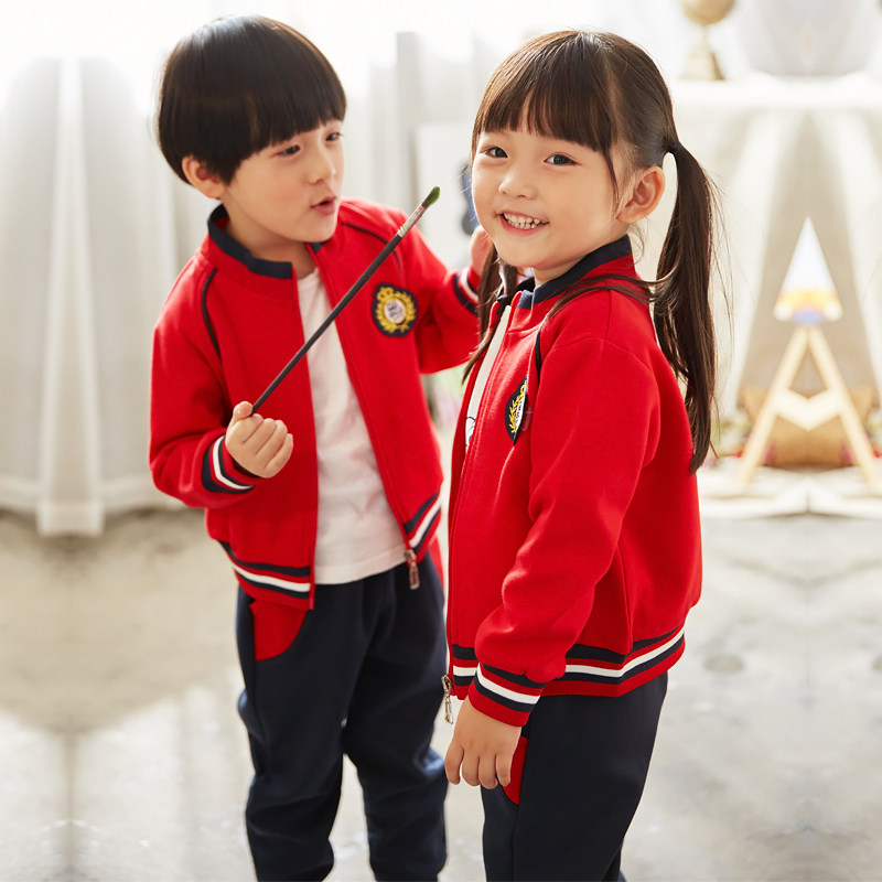 Kindergarten Garden Clothes Autumn Winter Clothing Primary School Children's School Uniform Sports Clothing Spring Autumn Suit Children's Class Clothes Autumn Inglust Wind