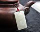 Xinjiang Hotan White Jade Listed Mutton Fat White Jade Pendant Flower Blossom Wealthy Flawless White Jade Pendant Genuine