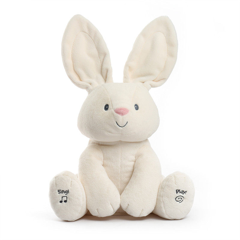 BABY GUND SHY Shy Rabbit Flora Hide Cat Cat Baby Music Soothing Plush Toy