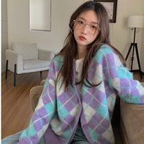 Sandro Mocoloni Lingo sweater jacket cardio-hoodie 2021 spring and autumn new lazy wind-knit weaters