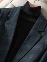 Sandro Mosquoni Plaid Suit Jacket Woman Spring Autumn 2021 New Loose Yingren Wind Minor West Suit