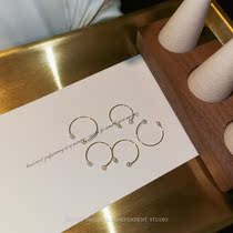 JZ STU USA 14K gold-covered natural pearl simple niche joint ring ring ring washing hands without picking feedback