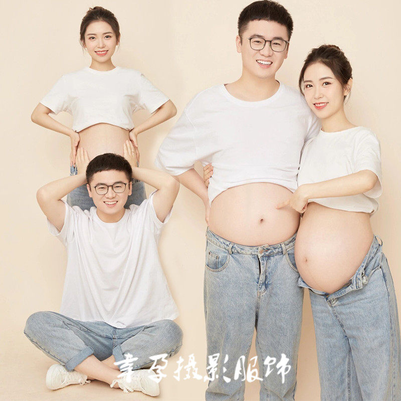 Exhibition new photo gallery Pregnant Woman Clothing Lovers Photo Costumes couples Han version Brief about pregnant woman Photo Subject Photography