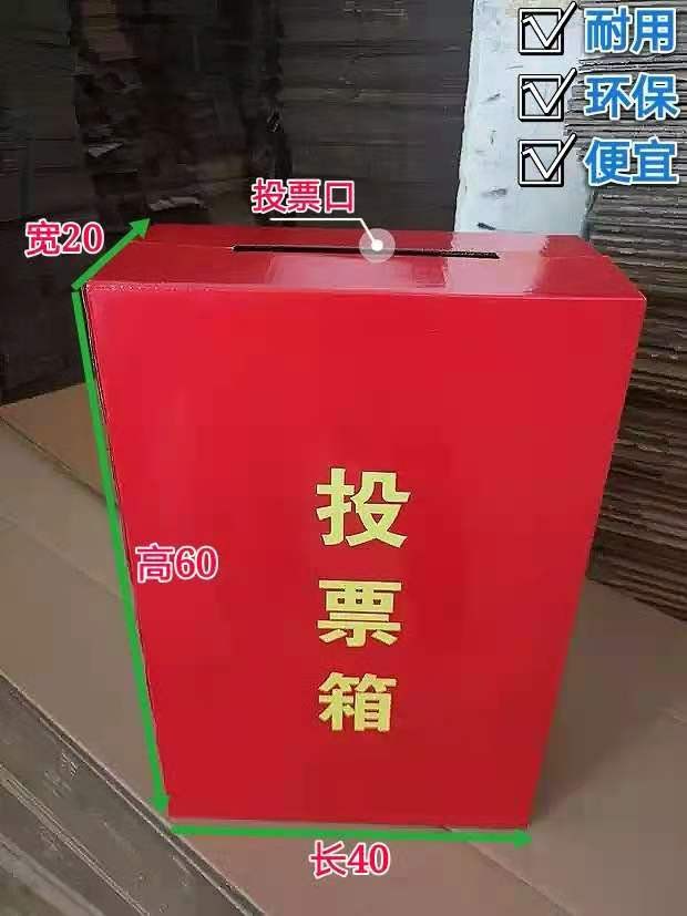 Carton election ballot box general election box street village voting special box corrugated cardboard packaging