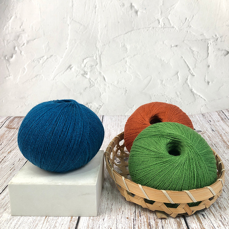 Wheat pocket cashmere hand-knitted wool ball blended merino wool thread fine-line knitted scarf sweater thread - Taobao