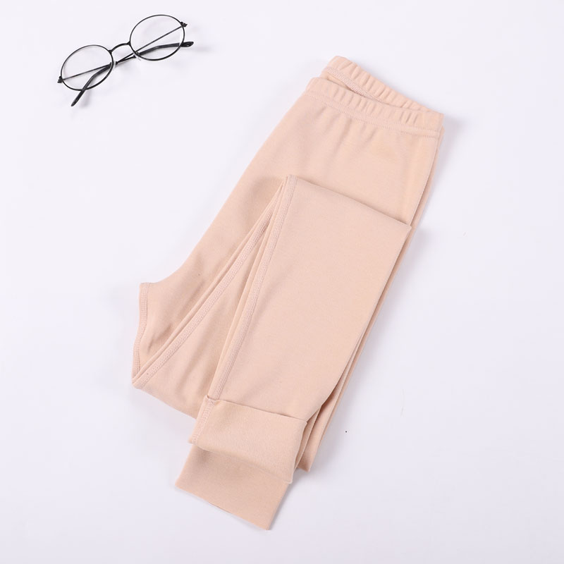 Quần mùa thu quần cotton nữ một mảnh mỏng mặc ấm dòng quần nữ cao eo cao cỡ lớn quần bó sát phụ nữ quần lót nam