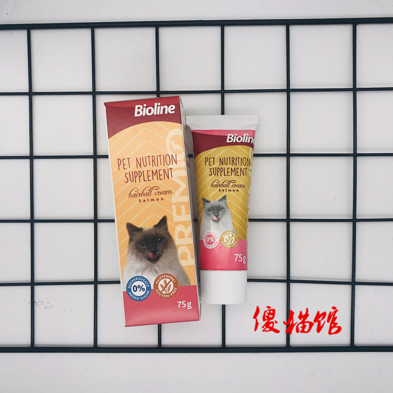 Bảo tàng mèo ngu ngốc Đức Bioline Trestle Cat Probiotic Bacon Sauce Cream Salmon Salmon dinh dưỡng - Cat / Dog Health bổ sung Sữa dành cho mèo con mới đẻ