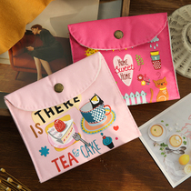 Small bag with cotton padded sanitary towels large aunt towel containing bag cute large-capacity cartoon bag portable menstrual bag