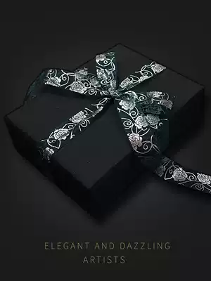 Gift Packaging Ribbon Valentine's Day bronzing ribbon red gold bow gift box handmade flower Christmas ribbon