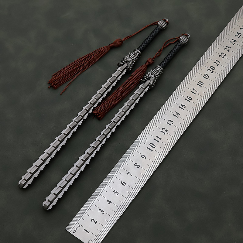 隋唐英雄传尉迟恭竹节钢鞭麦穗鞭金属兵器模型合金武器玩具摆件到底值不值？_游戏_淘宝游戏网