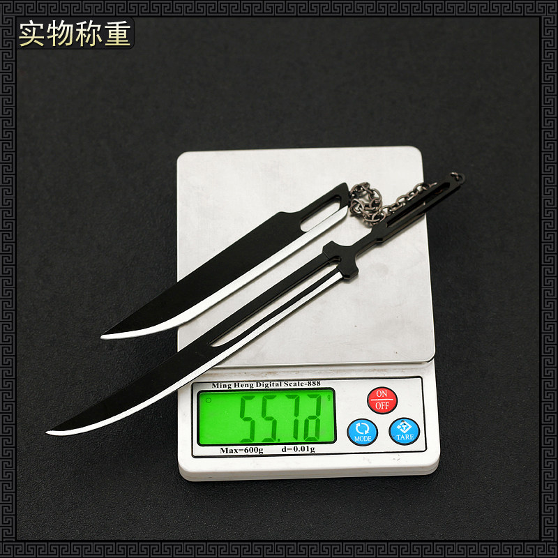 `死神黑崎一护天锁新月斩月双刀手办测评!这把斩魄刀真的太帅了!`_游戏_淘宝游戏网