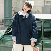 Impetuity / mùa xuân mới lỏng áo khoác trùm đầu mỏng áo khoác ngắn Nhật Bản sang trọng áo khoác bỏ túi hàng đầu