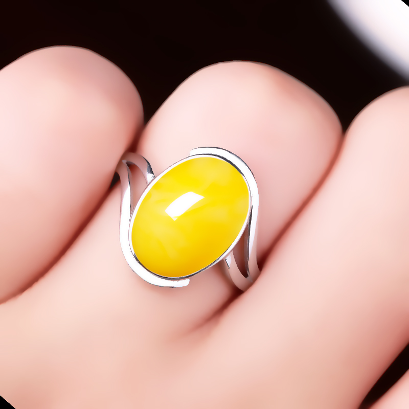 925 pure silver ring hollow with inlaid honey wax commandment 8 * 10 7 * 9 * 13 8 * 12 13 * 16 10 * 1215 * 20