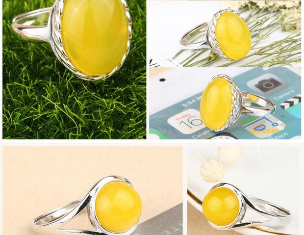S925 sterling bạc nhẫn trống hỗ trợ nhẫn vàng trắng hỗ trợ tự làm khảm sáp ong Nam đỏ nhẫn hỗ trợ 8 * 12 6 * 9 mẫu nhẫn nam đẹp 2020