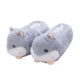 Phim hoạt hình dép hamster nữ 2018 thu đông mùa đông mới cotton nhà trong nhà túi dễ thương với tóc kéo mùa đông nhà - Trang chủ