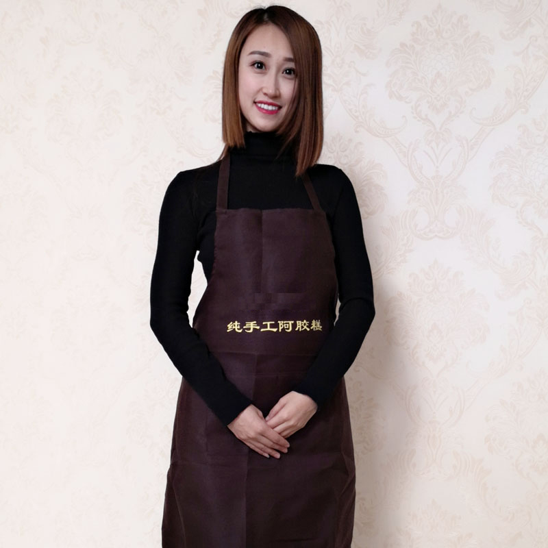 Apron Pure Handmade Collard Collard team print the words Meath Conchen