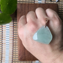 Glutinous Ice Upper Raw Stone Natural Emerald Non Pendant Bracelet Ring Ear accessories Necklace Bracelet Original Gem Jade