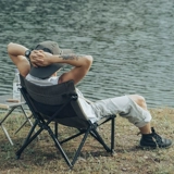 Komen открытый эстетический складной стул в стиле кемпинга барбекю в стиле кемпинга из алюминиевого сплава хлопок рыболовный холст сидячий стул Ogawa