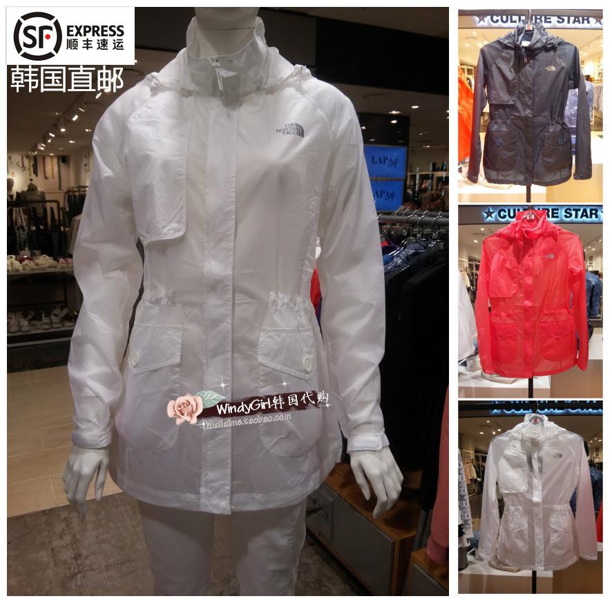 THE NORTH FACE/北面韩国代购16新防晒皮肤超薄女冲锋衣NYJ4HH42